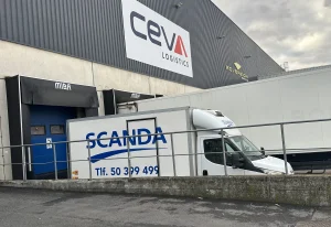 Scanda holder hos CEVA Logistics i belgien